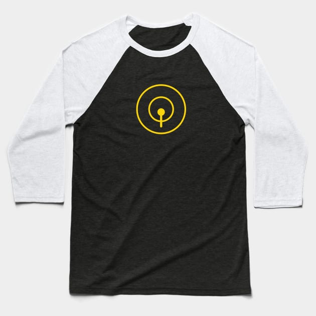 Drum Icon for Electronic Musician Baseball T-Shirt by Atomic Malibu